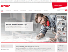 Tablet Screenshot of develop.nl