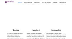 Desktop Screenshot of develop.no