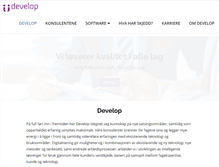 Tablet Screenshot of develop.no