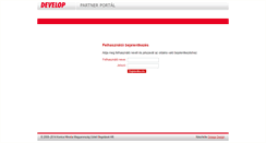 Desktop Screenshot of partner.develop.hu
