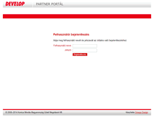 Tablet Screenshot of partner.develop.hu